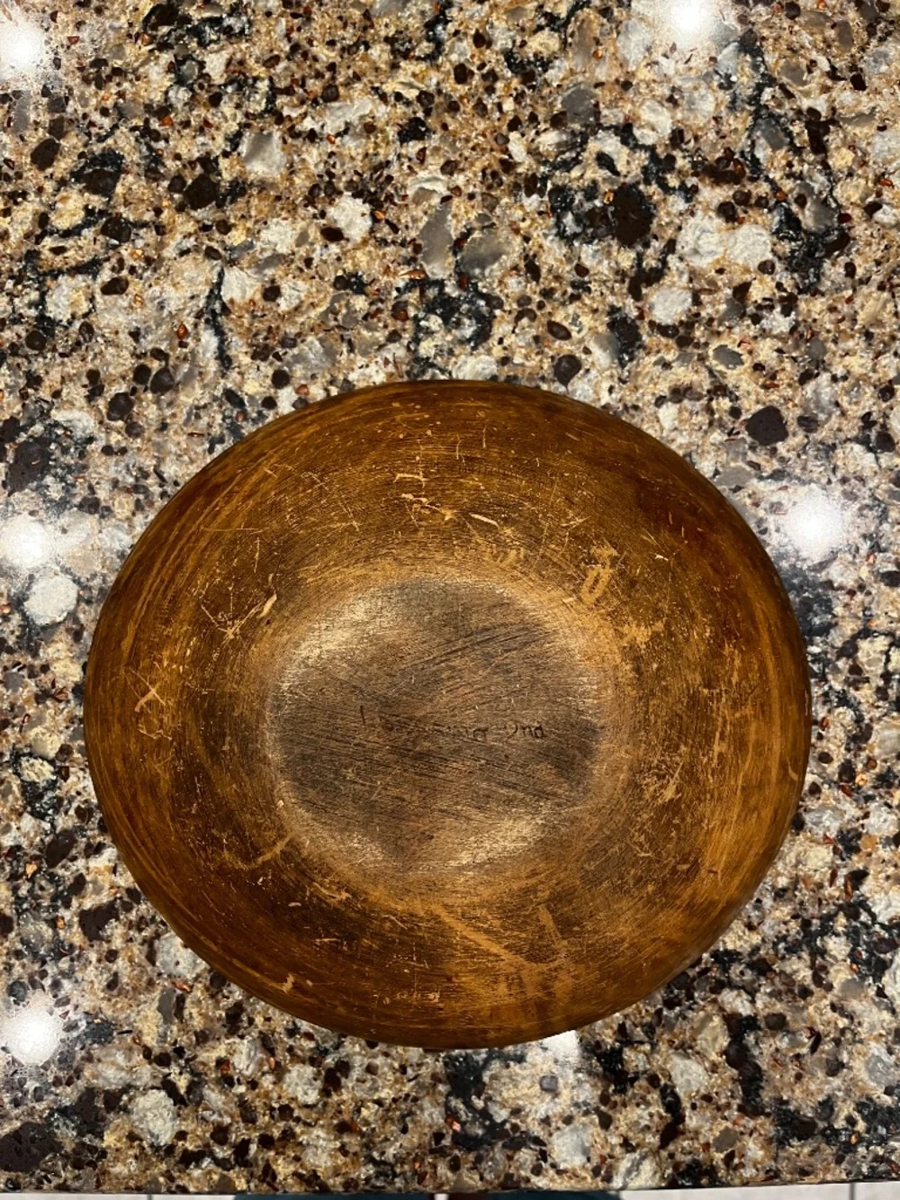 Authentic Vintage Munising Wooden Dough Bowl
